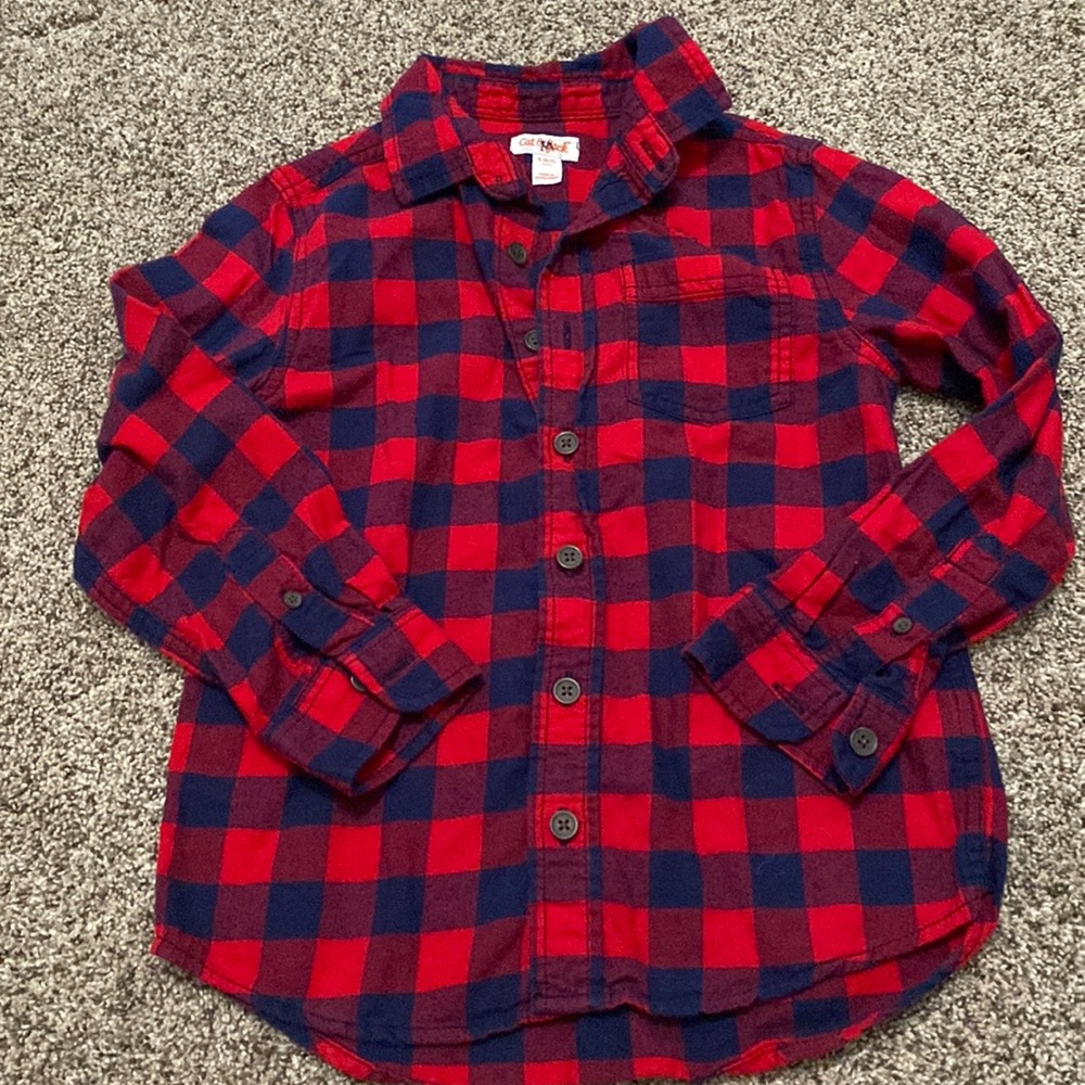 Kids cat & Jack 6/7 flannel shirt